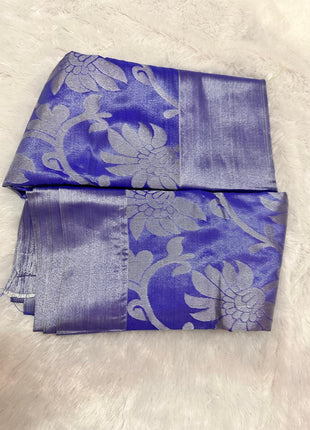 Tissue Kota Jari Model Sarees - LTS07 Sapphire Blue