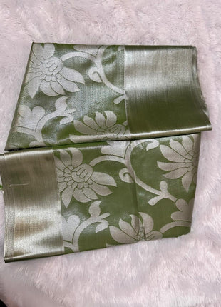 Tissue Kota Jari Model Sarees - LTS14 Green