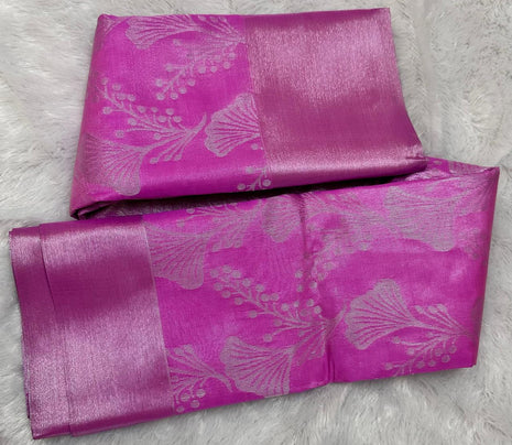 Tissue Kota Jari Model Sarees - LTS12 Magenta Pink