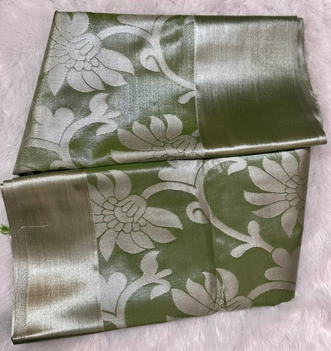 Tissue Kota Jari Model Sarees - LTS08 Sea Green