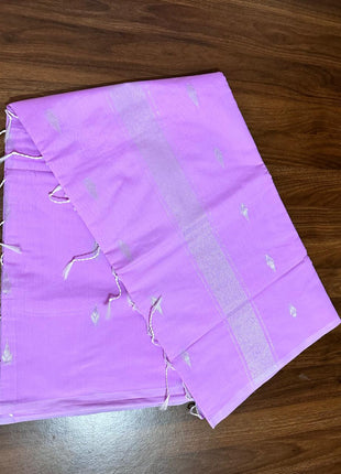 Luna Silk Cotton Saree - LTS62 Light Lavender