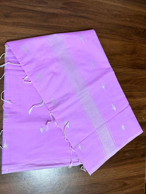 Luna Silk Cotton Saree - LTS62 Light Lavender