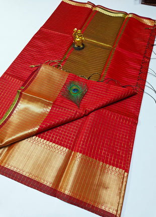 Party wear semi Kanchivaram  silk Sarees