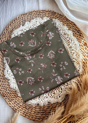 Brown With Floral Print - LTC24