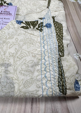 Luna Printed Cotton Kurta - LTC19