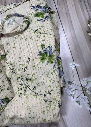 Light Pastel Green With Blue & Green - LTC26