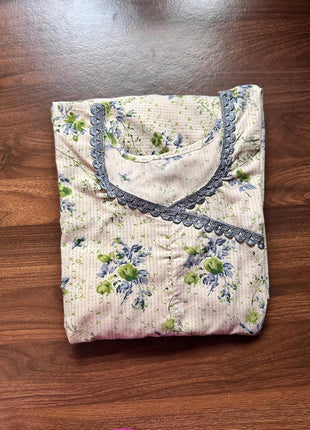 Light Cream With Floral Prints - LTC32