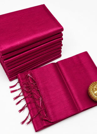Premium Quality Raga Tissue  Soft Silk Saree - LTS162  Magenta Pink