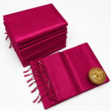 Premium Quality Raga Tissue  Soft Silk Saree - LTS162  Magenta Pink
