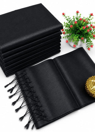 Premium Quality Raga Tissue  Soft Silk Saree - LTS154  Black