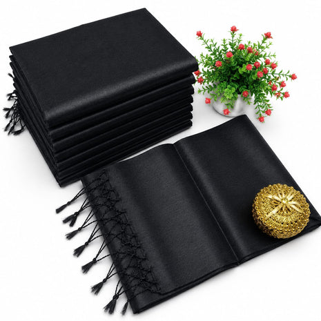 Premium Quality Raga Tissue  Soft Silk Saree - LTS154  Black