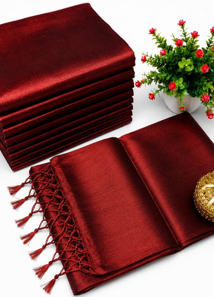 Premium Quality Raga Tissue  Soft Silk Saree - LTS156  Maroon