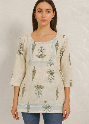 Luna Printed Cotton Kurta - LTC19